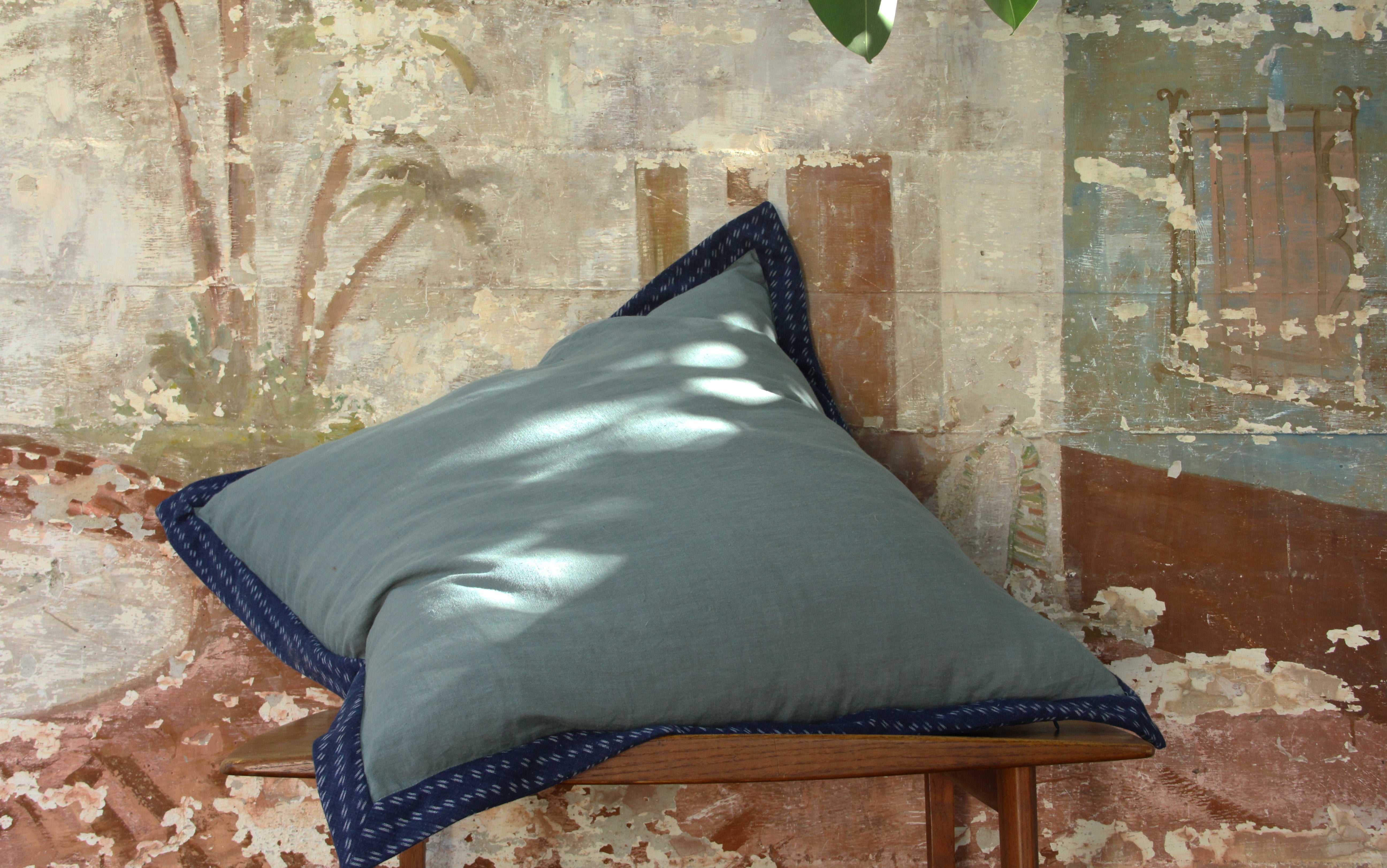 Cerulean Linen Euro Sham