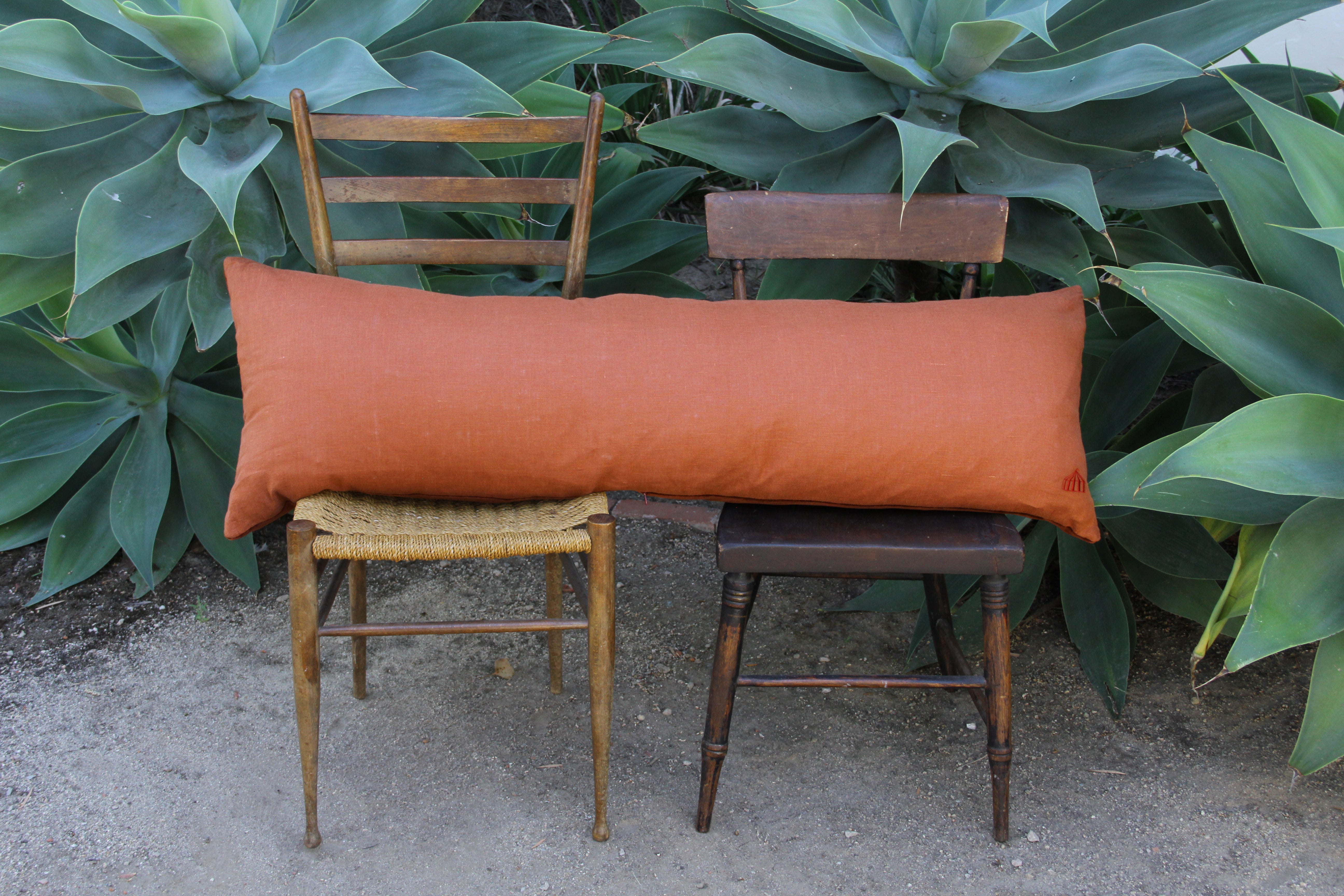 Cotton/Linen Rust Lumbar