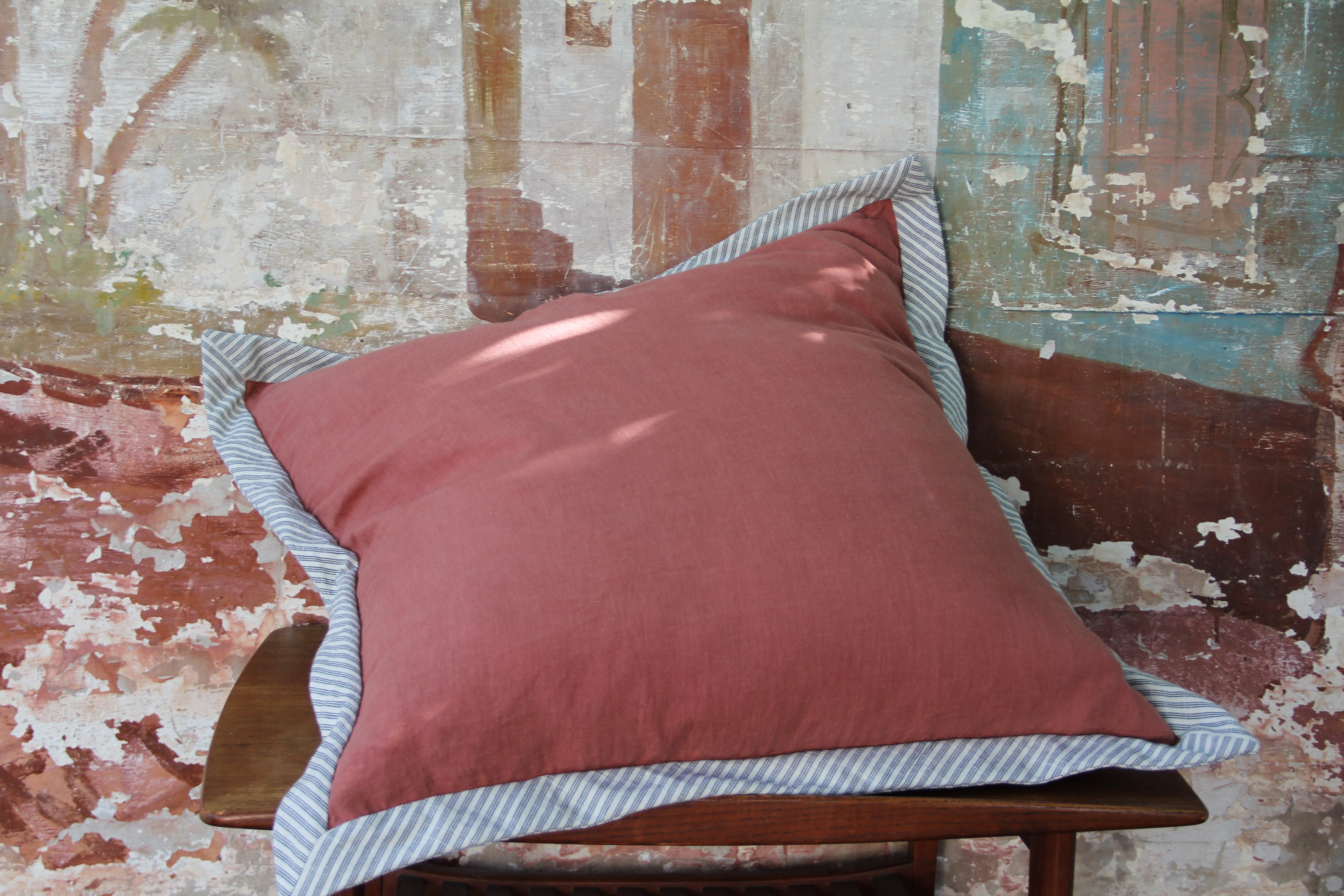 Rose Linen Euro Sham
