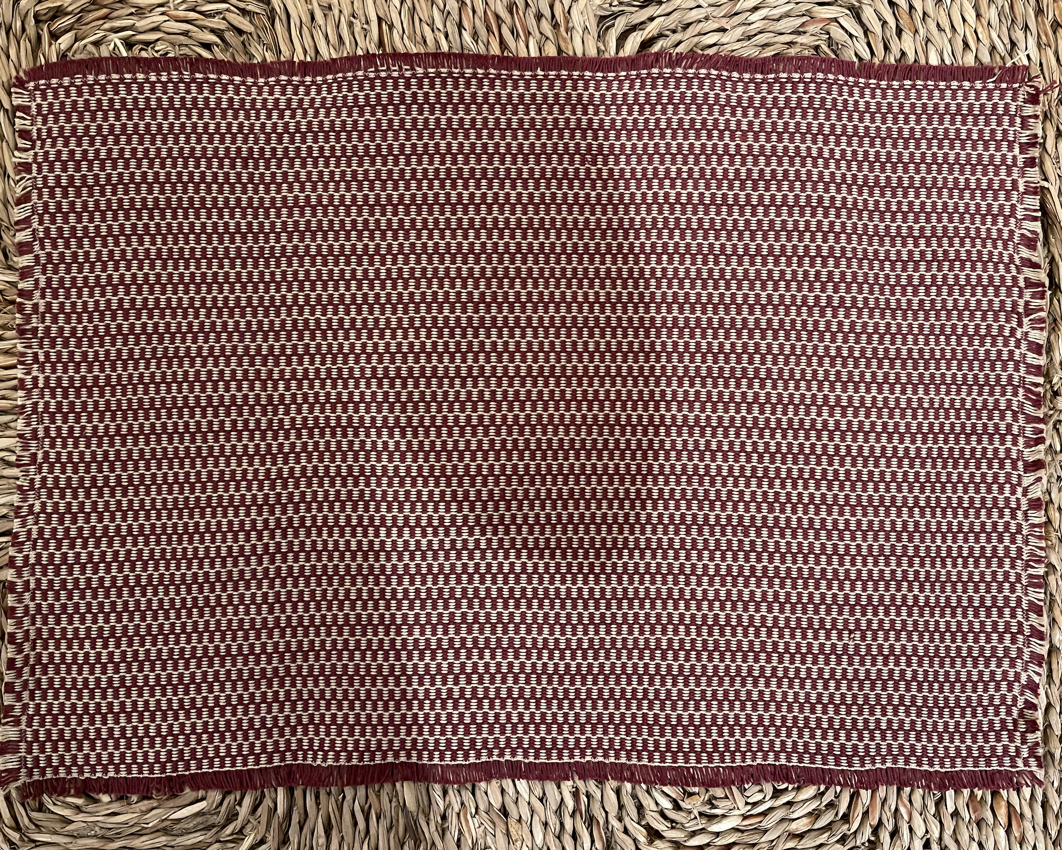 Zola Placemats -Burgundy- Set of 2
